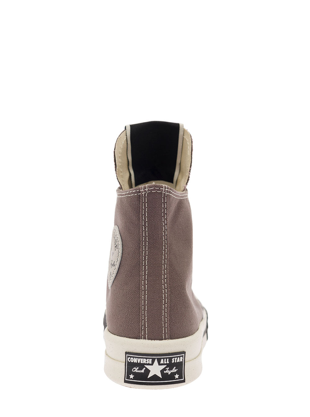 Turbodrk Dark Grey High-Top Sneakers With Chunky Sole Canvas Man Cotton