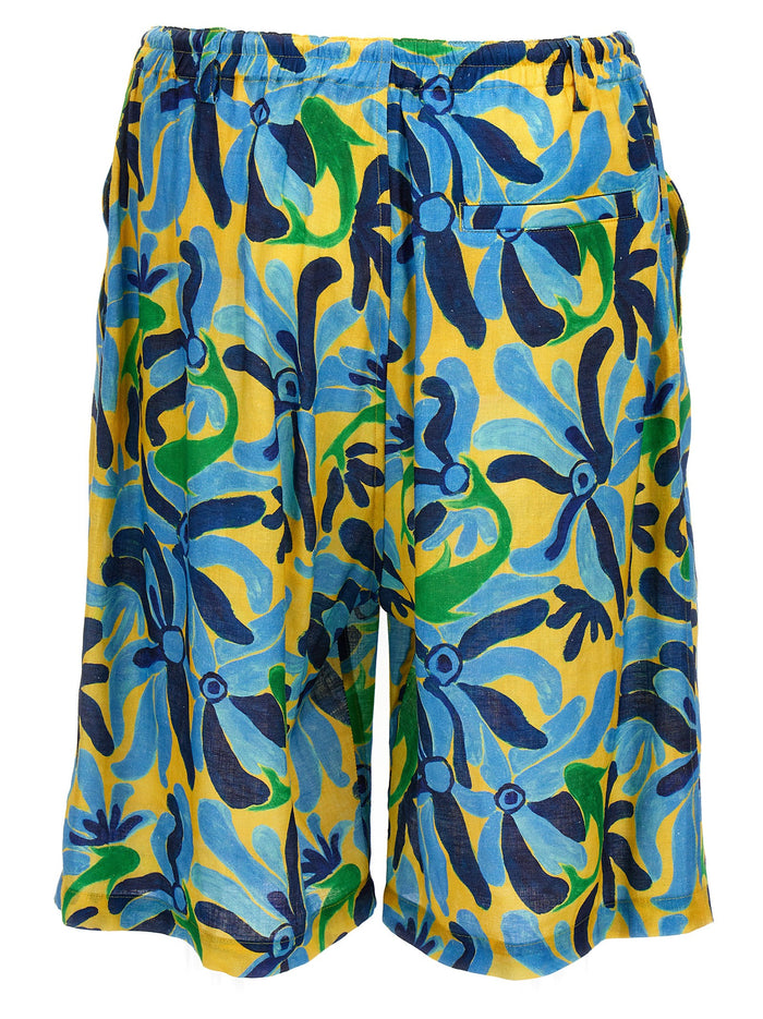 Bermuda No Vacancy Inn Capsule High Summer Linen Viscose Bermuda, Short