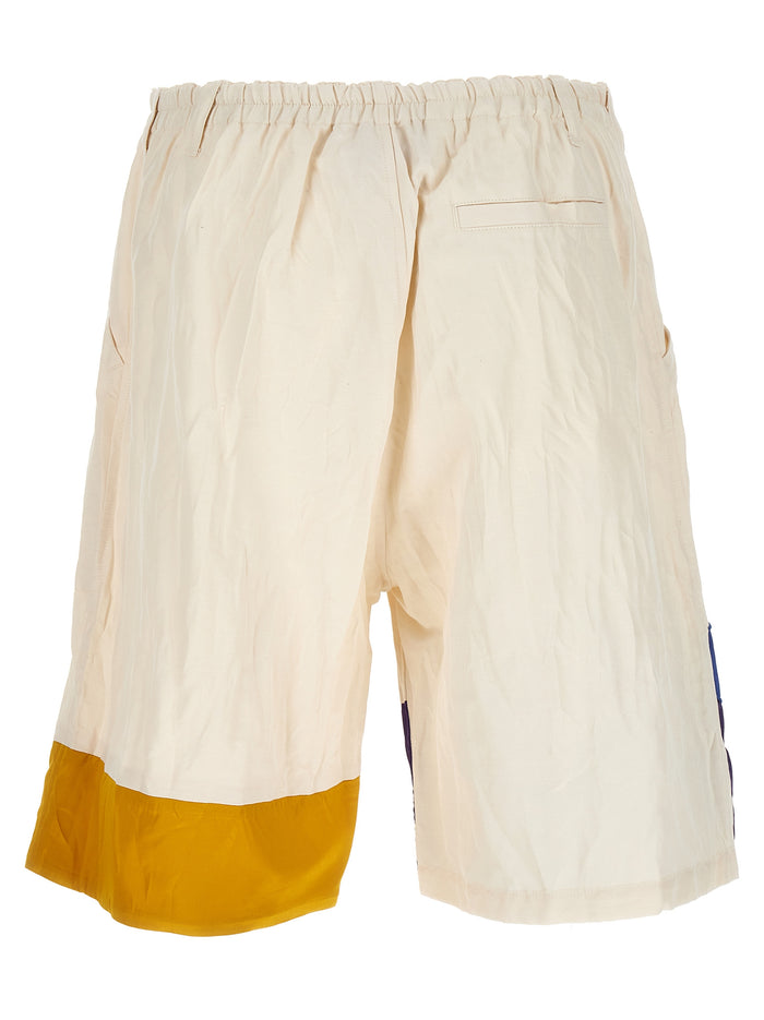 Bermuda No Vacancy Inn Capsule High Summer White Polyamide Cotton Linen Bermuda, Short