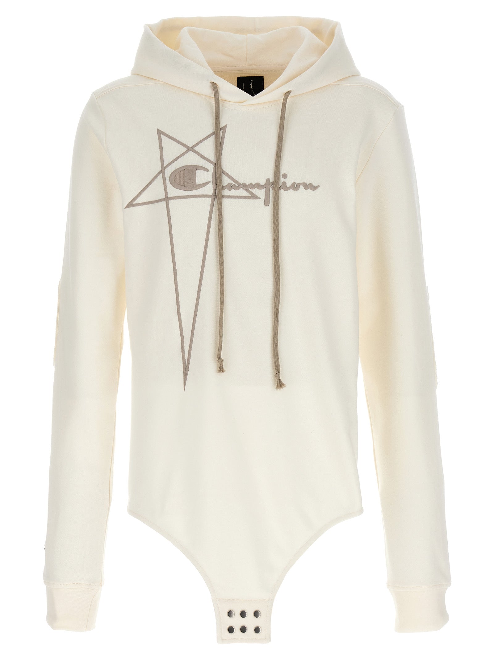 Champion X Rick Owens Hooded Bodysuit White Intimo