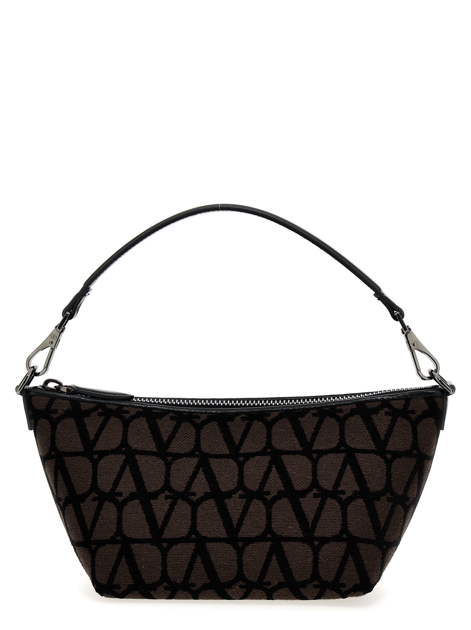 Valentino Garavani Toile Iconographe Crossbody Bag Brown