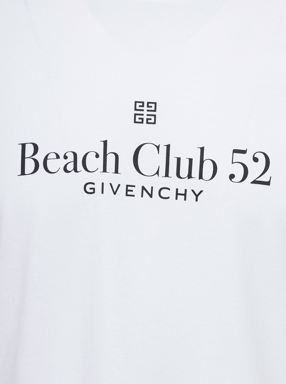 La Plage White Crewneck T-Shirt With Logo Print Cotton Man Tshirts And Polo Shirts