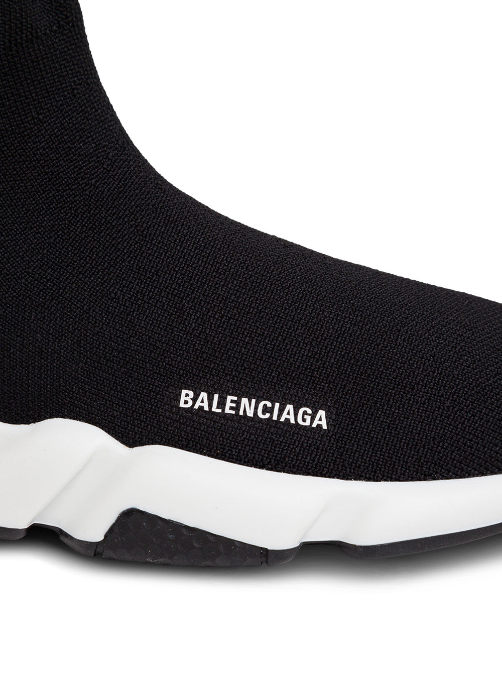 Speed Black Sneakers With Logo Balenciaga Stretch Fabric Woman Polyester Elastan