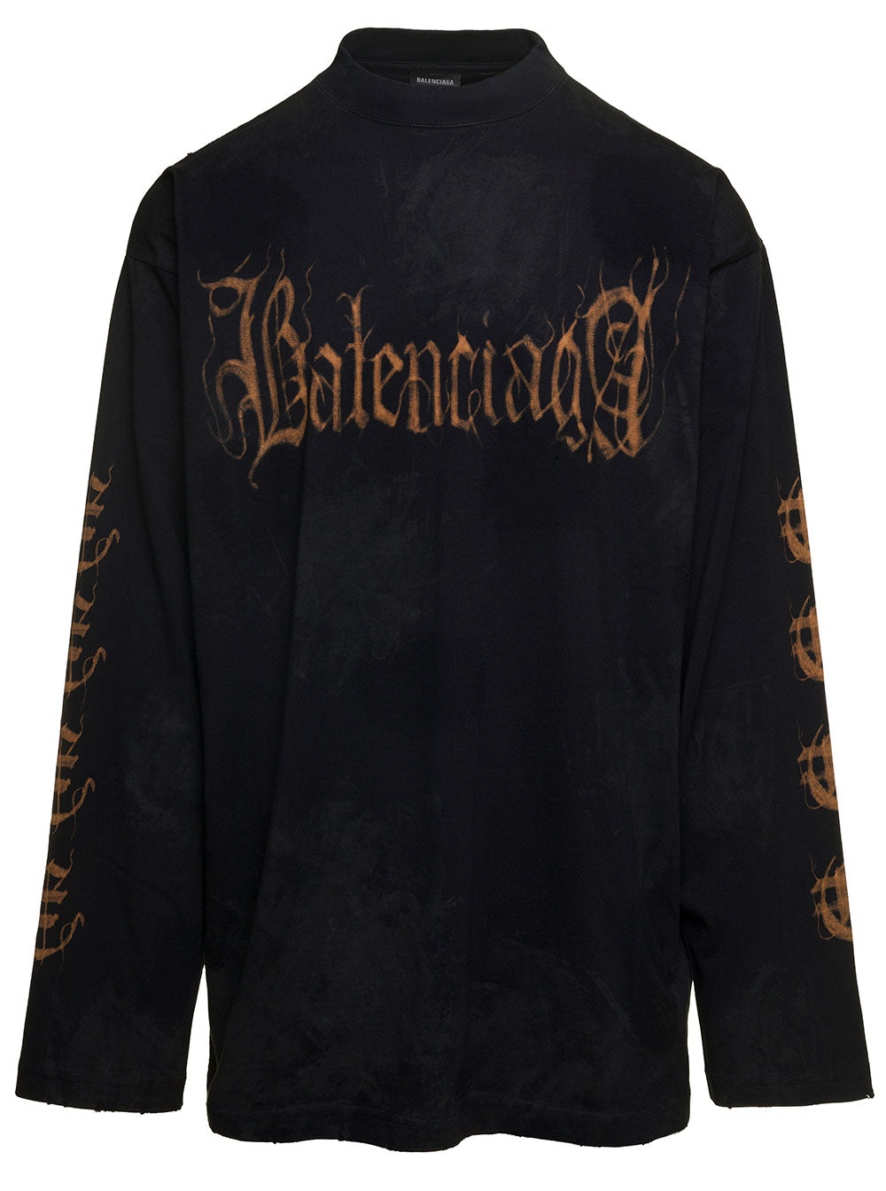 Black Oversized Vintage Washed Out Heavy Metal Sweatshirt Cotton Man Tshirts And Polo Shirts