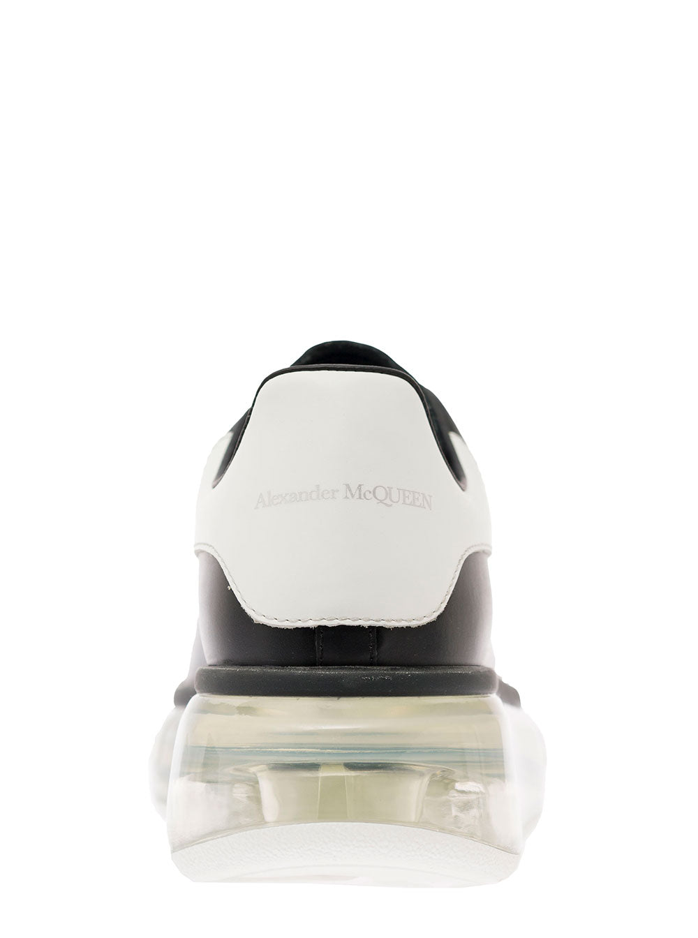 Black And White Sneakers With Oversize Sole Leather Woman Alexander Mcqueen Calf