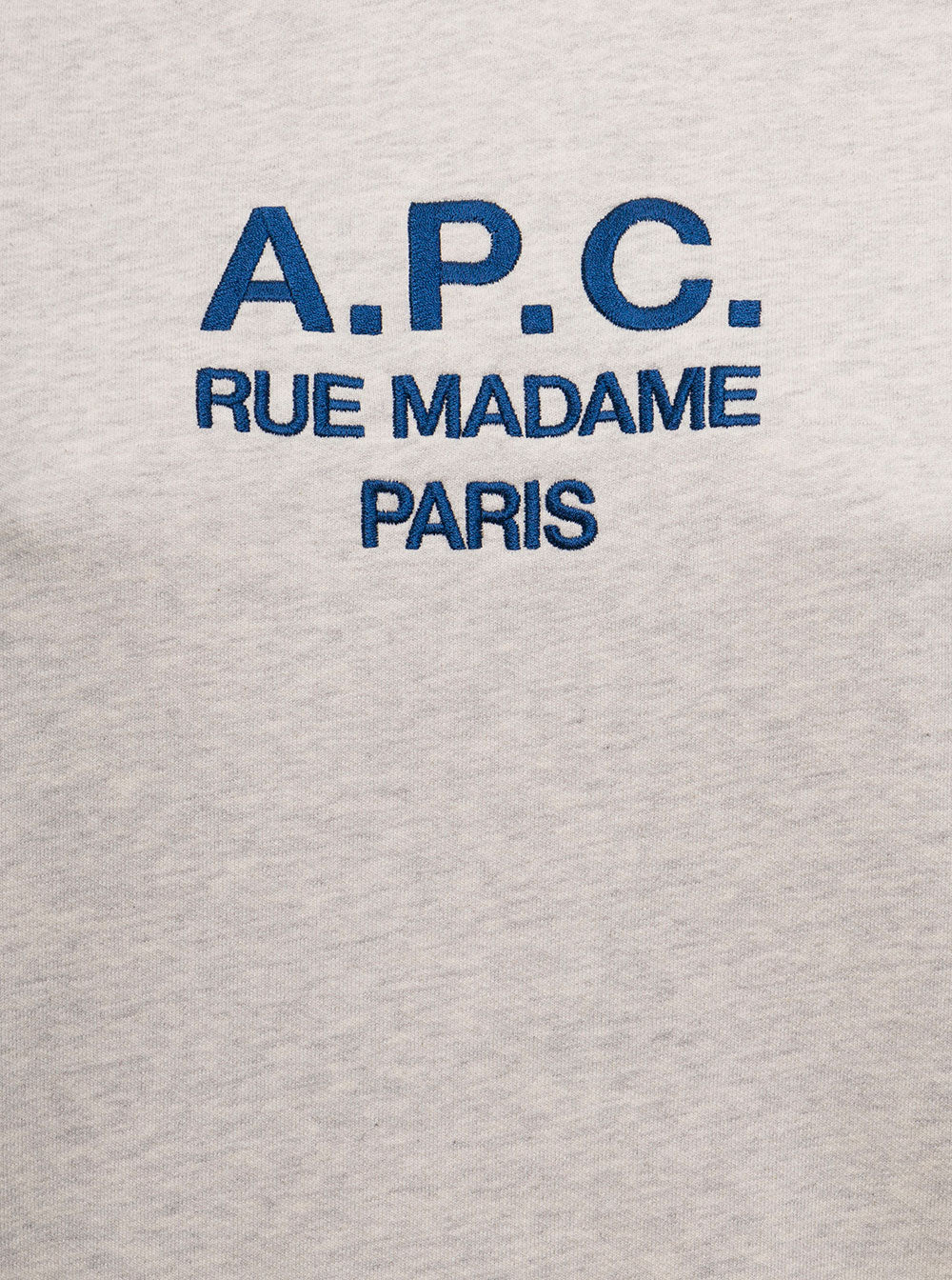 Grey Tina Sweatshirt Fleece Cotton With Logo Embroidery To The Chest A.p.c. Woman Sweatshirts