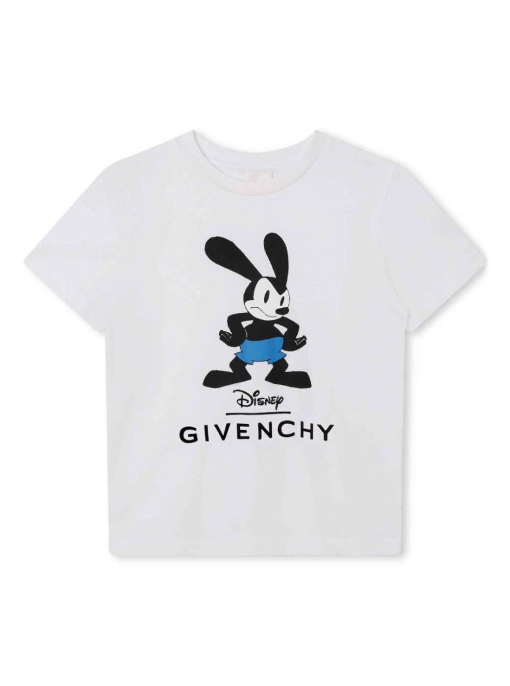 White T-Shirt With Disney Cartoon Print And Logo Cotton Boy Tshirts Polo Shirts