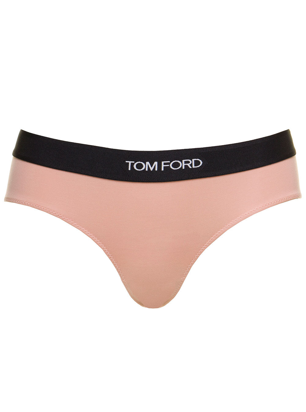 Signature Boy Short Beige Briefs With Logo Waistband Stretch-Jersey Woman Pink Modal Elastan Underwear