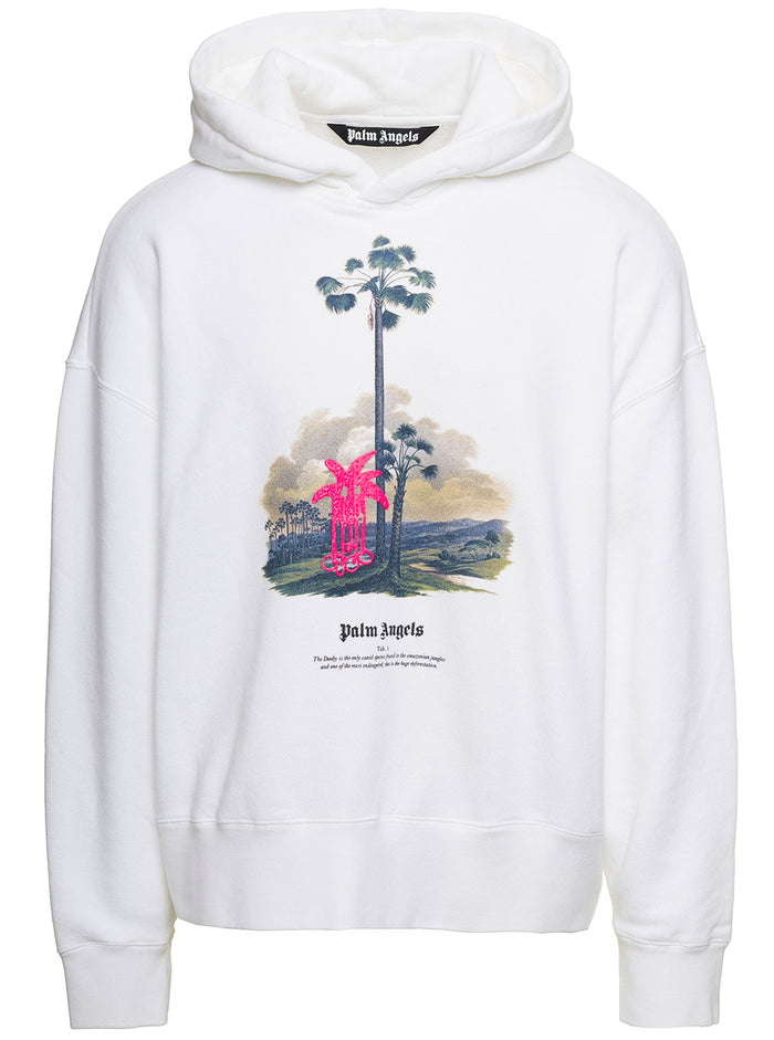 White Douby Lost Amazonia Hoodie Cotton Man Polyester Sweatshirts