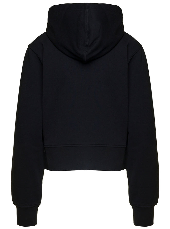 Palm Angels 75001 Fit Hoody Black Cotton Sweatshirts