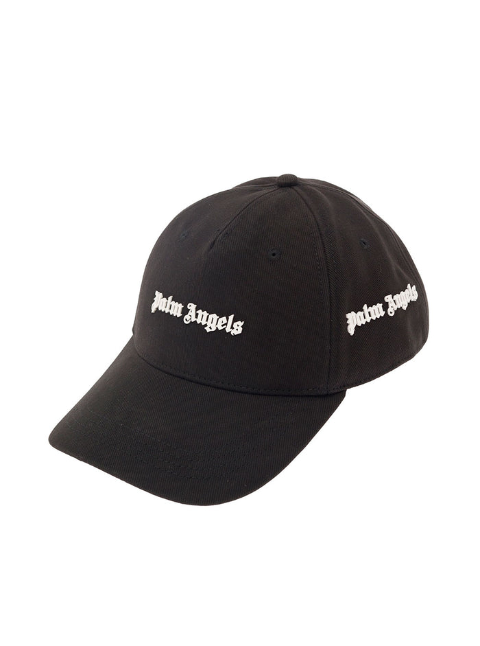 Pam Angels Logo Cap Black Cotton Hats And Gloves
