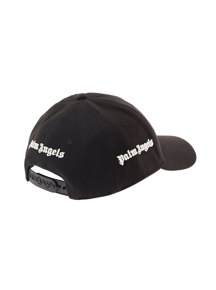Pam Angels Logo Cap Black Cotton Hats And Gloves