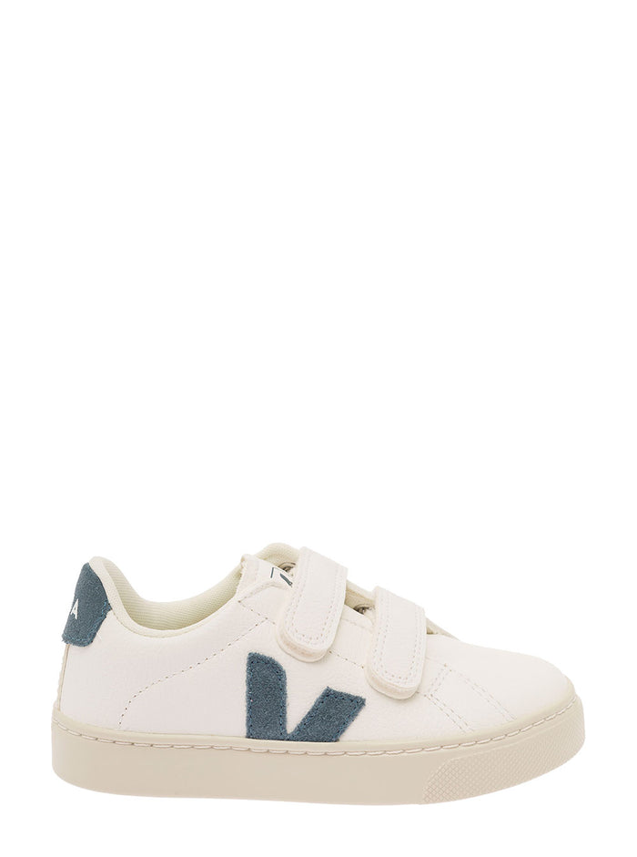 Small Esplar White Chromefree Leather Sneaker