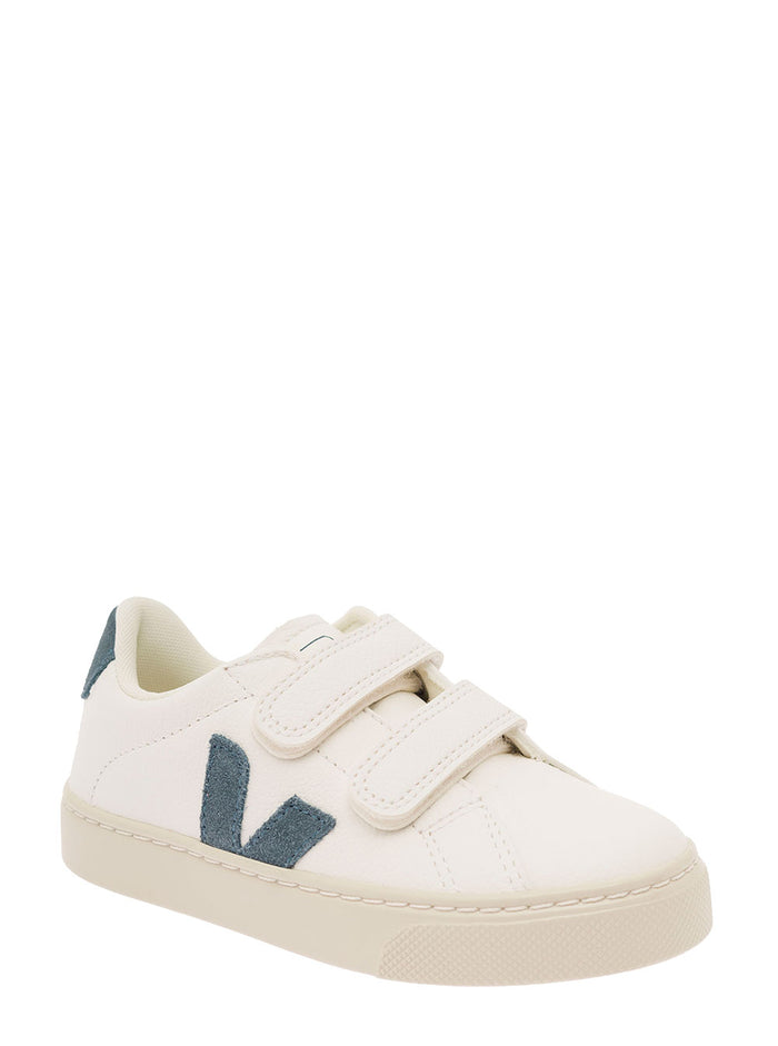 Small Esplar White Chromefree Leather Sneaker