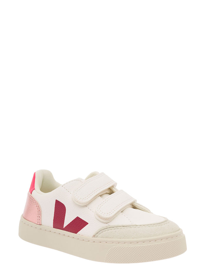 Small V-12 Chromefree Leather Sneaker