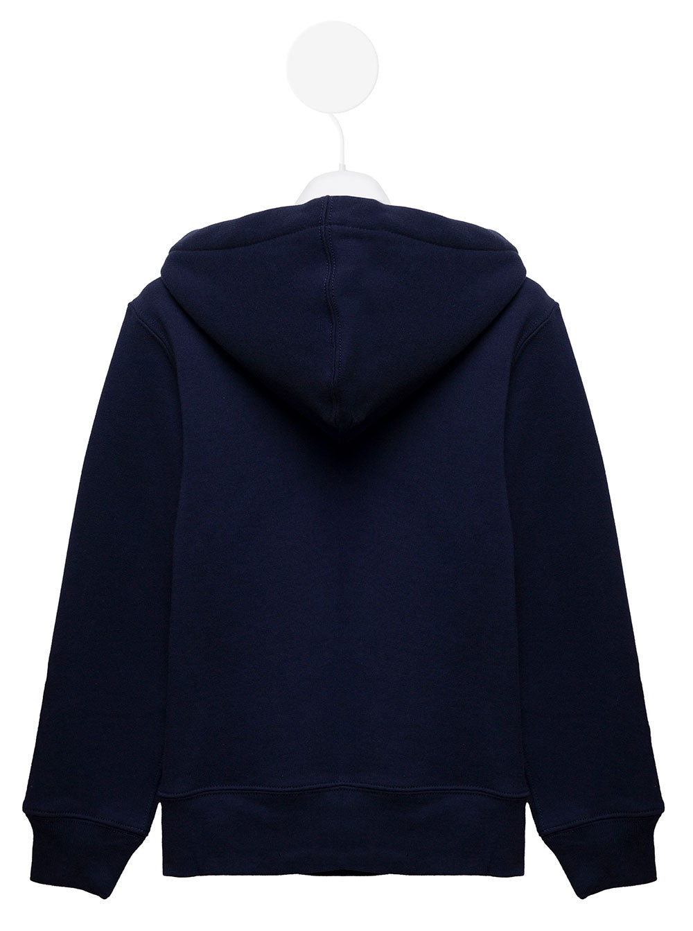 Blue Cotton Hoodie With Logo Polo Ralph Lauren Kids Boy Blu Polyester Sweatshirts