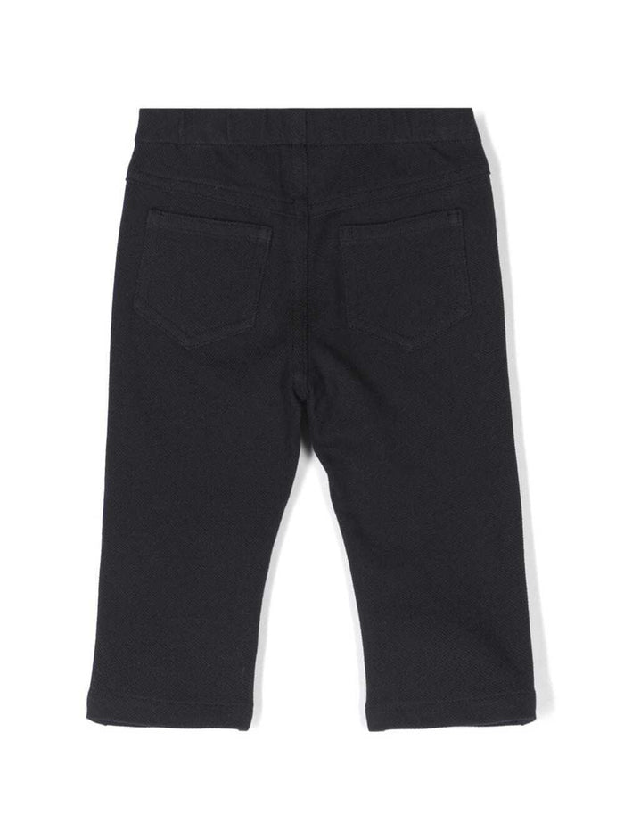 Black Pants Cotton Baby Blu Trousers