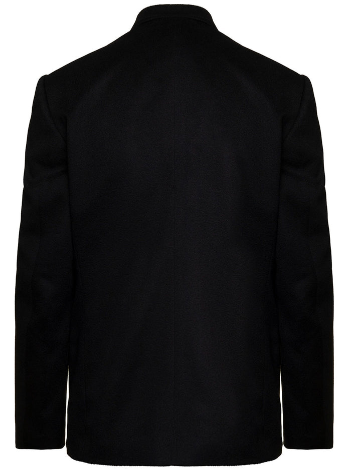 Attitude Giacca Doppiopetto Panno Pesante Black Camel Blazers