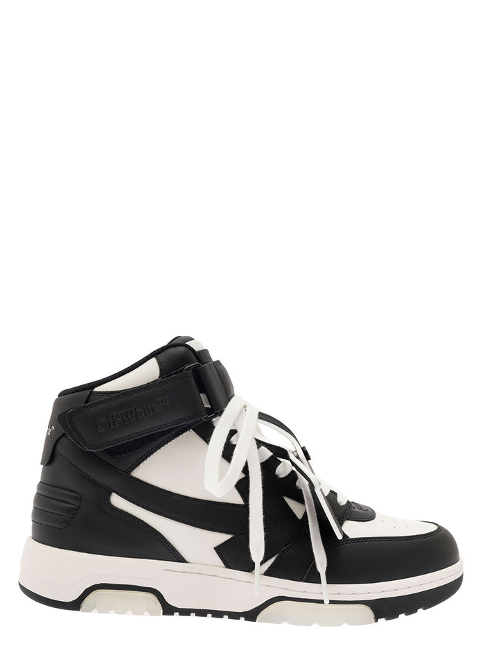 Out Of Office Mid Top Lea Black Calf Sneaker