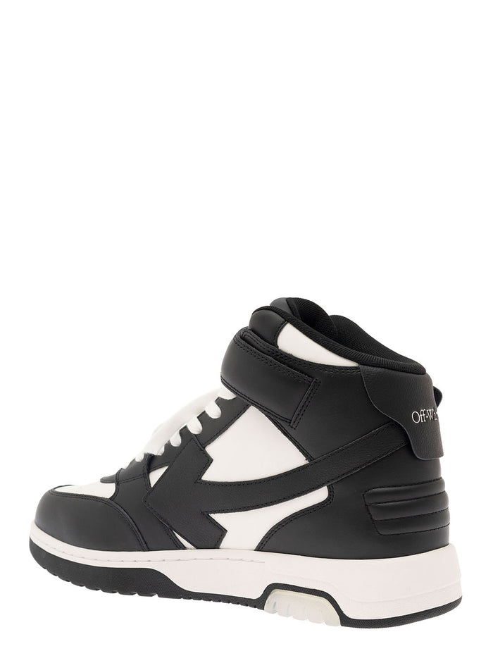 Out Of Office Mid Top Lea Black Calf Sneaker