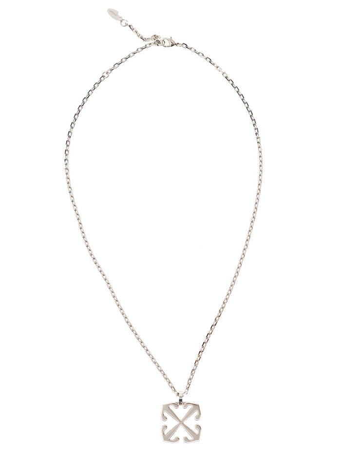 Arrow Pendant Necklace Silver No Color Metallic Brass Necklaces