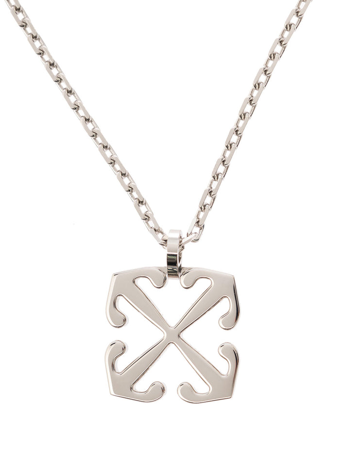 Arrow Pendant Necklace Silver No Color Metallic Brass Necklaces