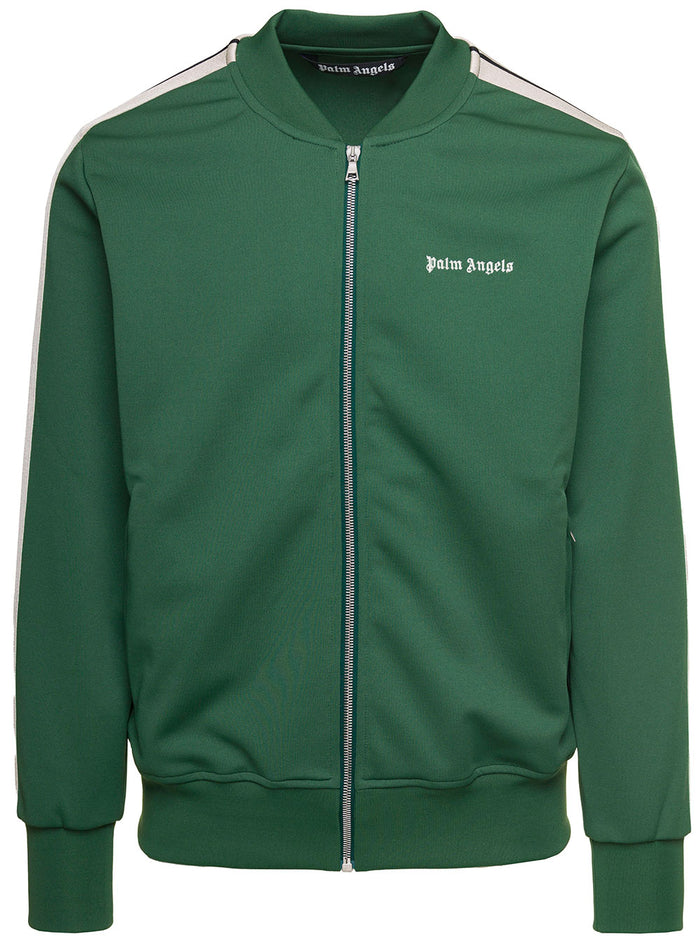 Track Felpa Green Polyester Sweatshirts