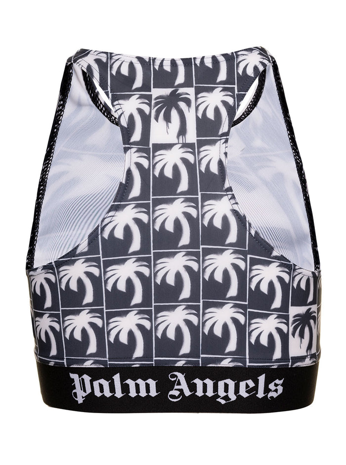 Palms Logo Sport Bra Black Tops