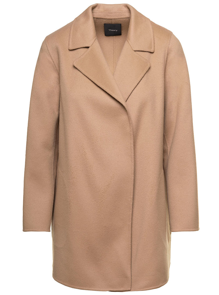 Clairene New Divide Beige Wool Cashmere Blazers