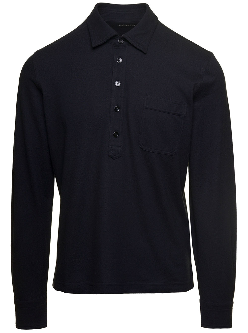 Polo Piquet Ml Black Cotton Silk Tshirts And Shirts