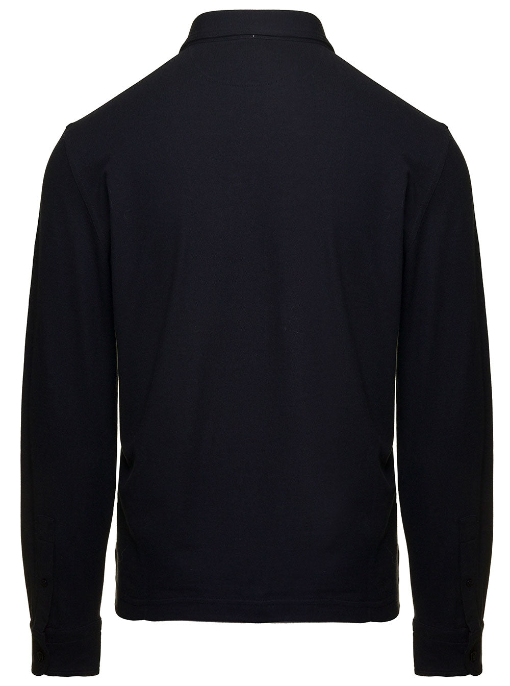 Polo Piquet Ml Black Cotton Silk Tshirts And Shirts