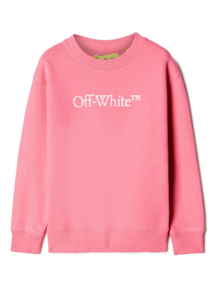 Bookish Bit Logo Fuxia Cotton Sweatshirts