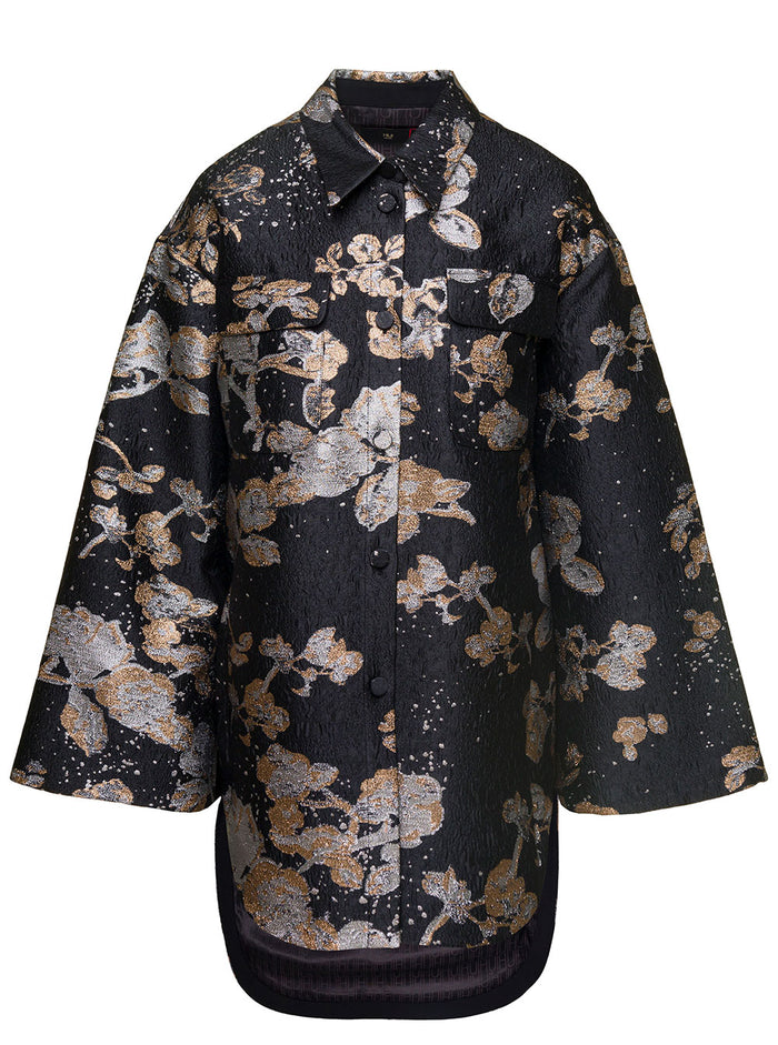 Jacket Berna Black Polyestere Nylon Silk Blazers