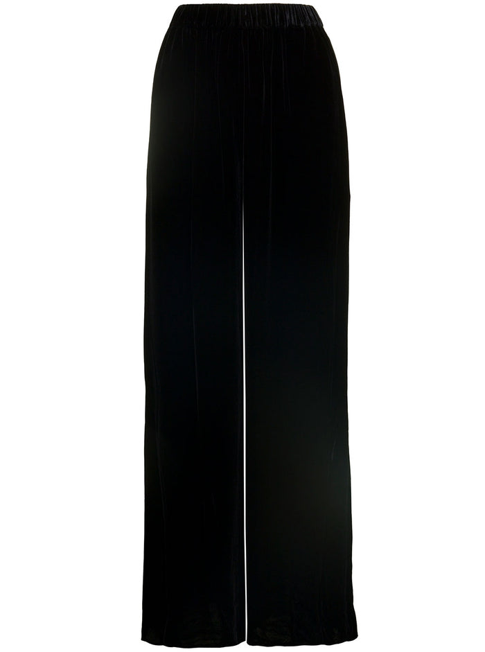 Pants Cracovia Black Rayon Trousers