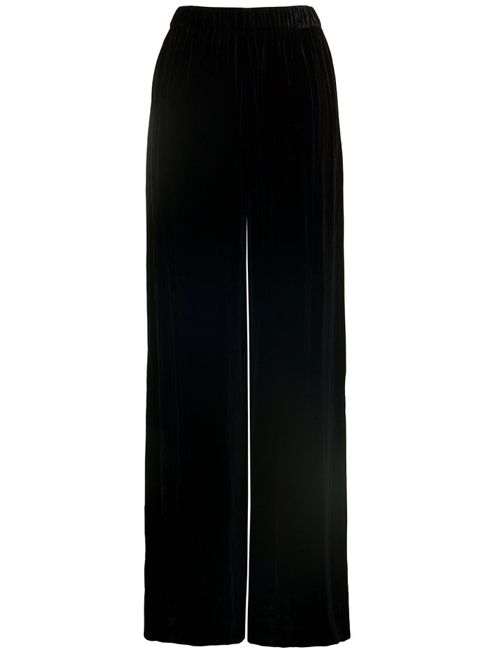 Pants Cracovia Black Rayon Trousers