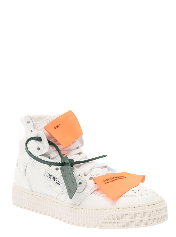 3.0 Off Court Calf Leather White Orange Sneaker