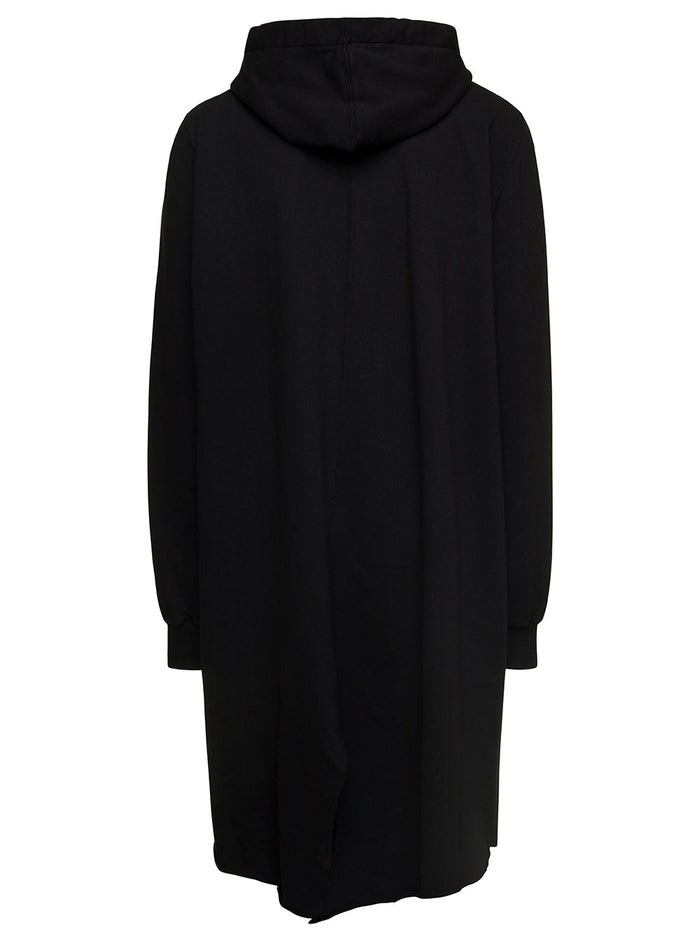 Hoodie Fishtail Parka Black Cotton