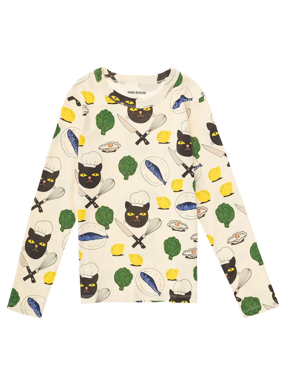 Chef Cat Ls Tee Cotton Jersey