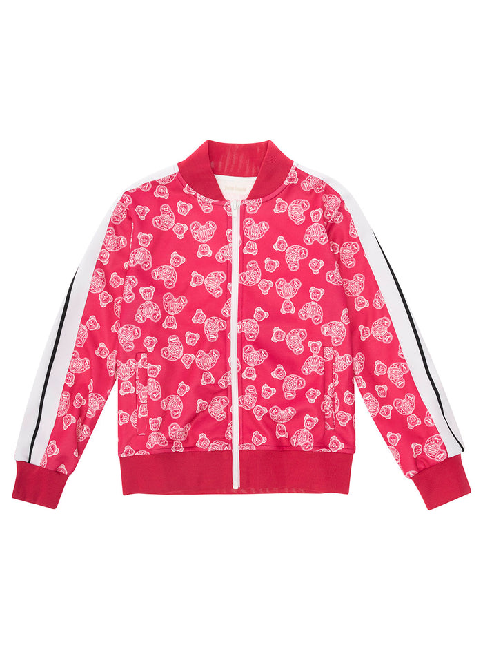 Aop Bears Paisley Track Jkt Fuxia Polyester Cotton Outerwear