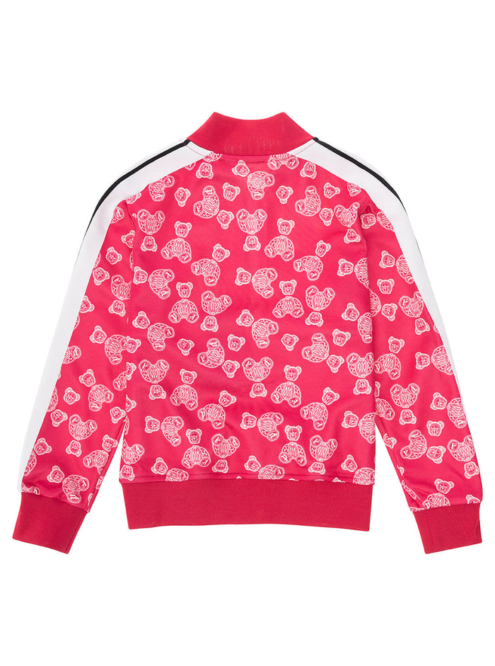 Aop Bears Paisley Track Jkt Fuxia Polyester Cotton Outerwear