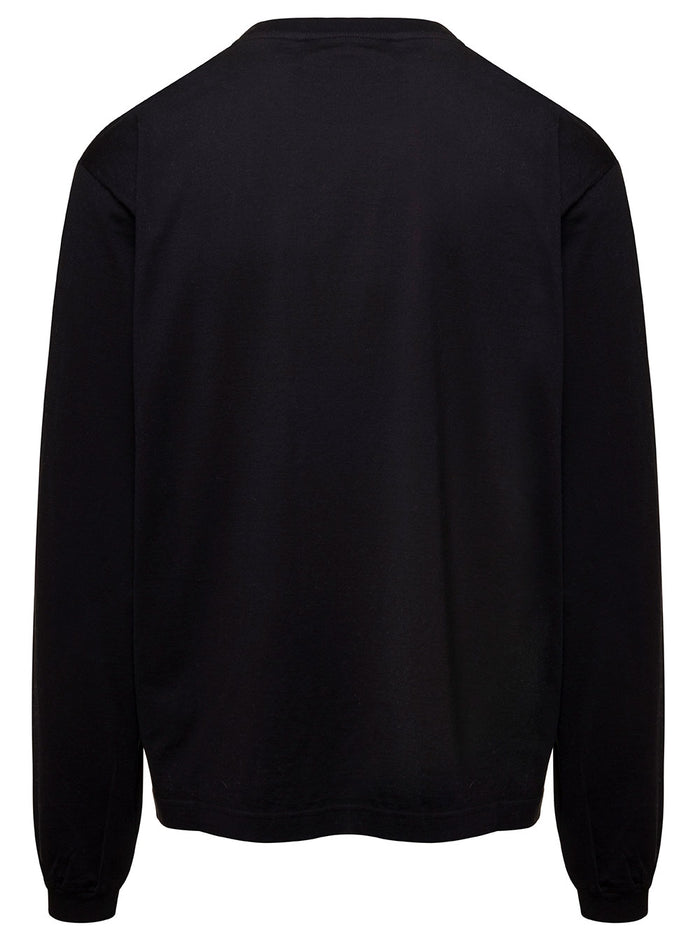 Ml Logo Grande Black Cotton Tshirts And Polo Shirts