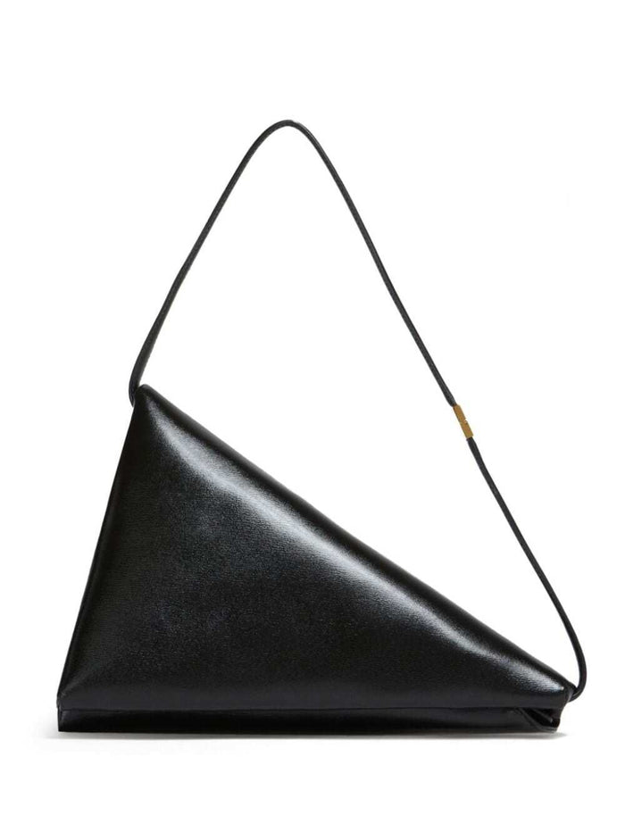 Prisma Triangle Bag Black Calf Shoulder