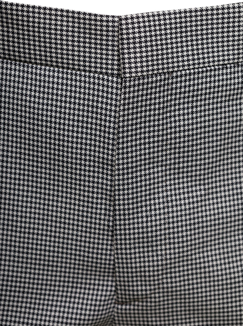Grey Cigarette Pants With Houndstooth Pattern Wool Man Trousers