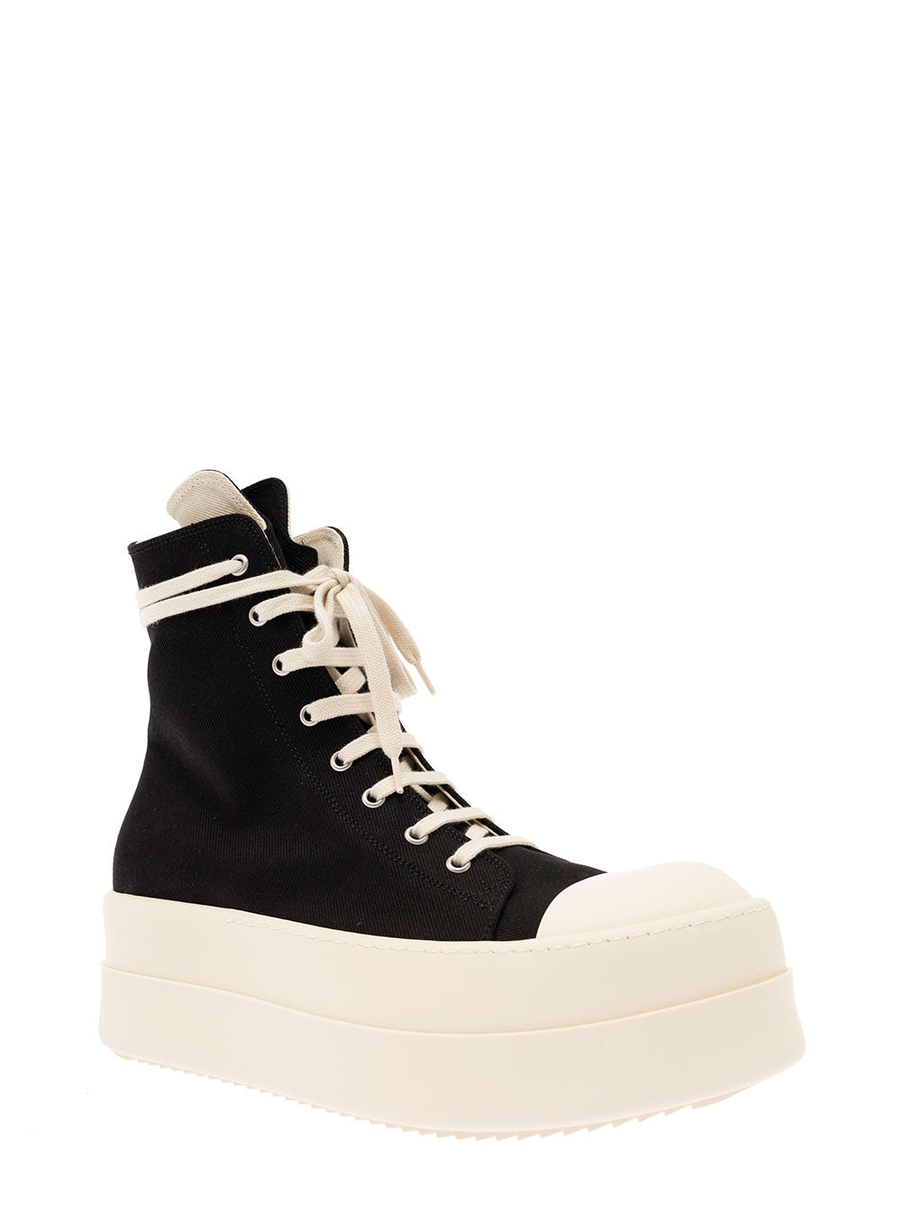 Mega Bumper Sneaks Black Cotton Sneaker