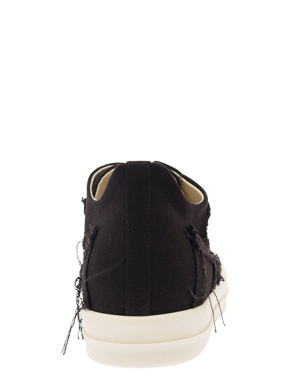 Slashed Low Sneaks Green Cotton Sneaker