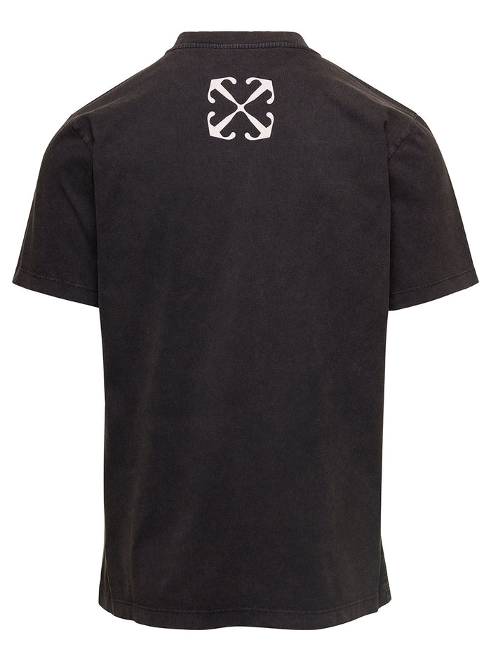 Bacchus Slim S-S Tee Black Multicolor Cotton Tshirts And Polo Shirts
