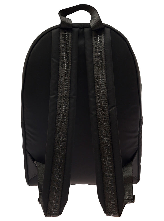 Paint Script Black Nylon Backpacks And Belt Bags