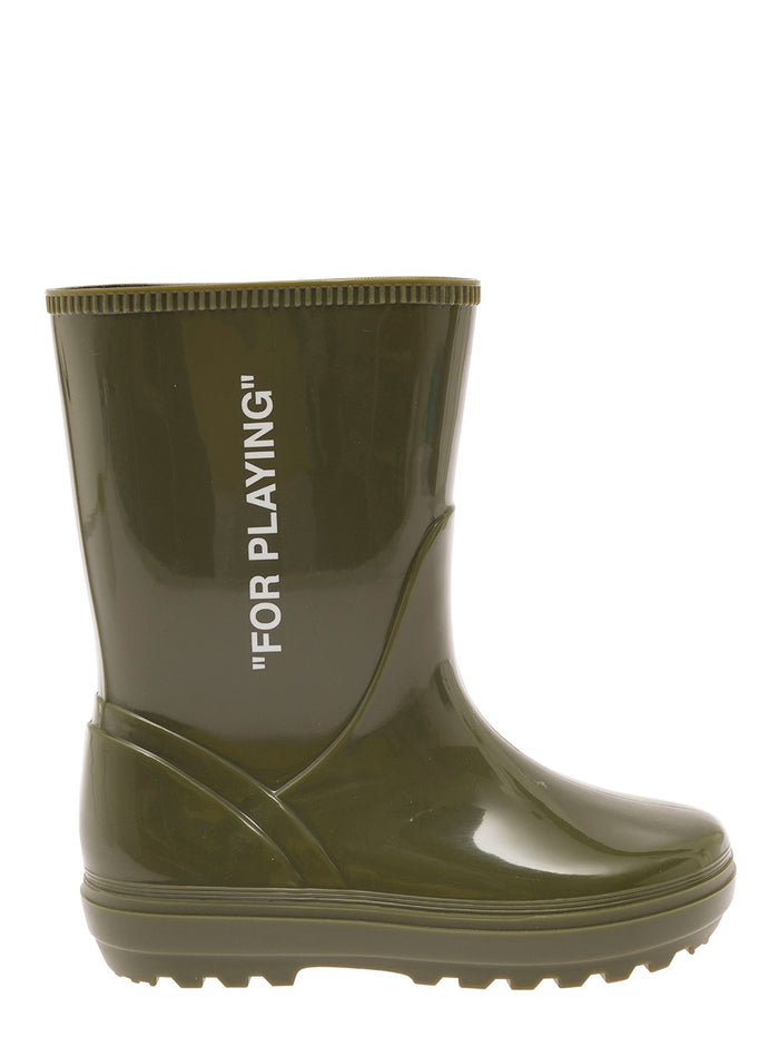 For Playing Rubberboot White Rubber Sneaker