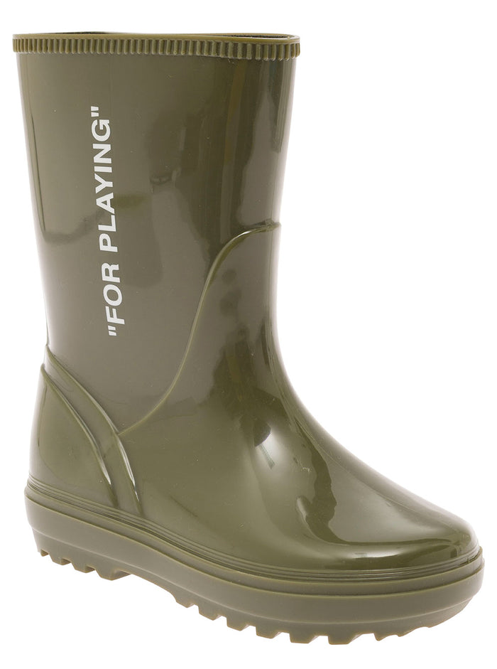 For Playing Rubberboot White Rubber Sneaker