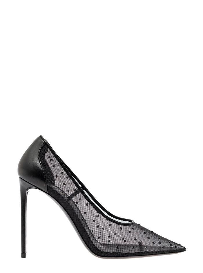 Anja 105 Pump Tulle Black Polyammide Pumps